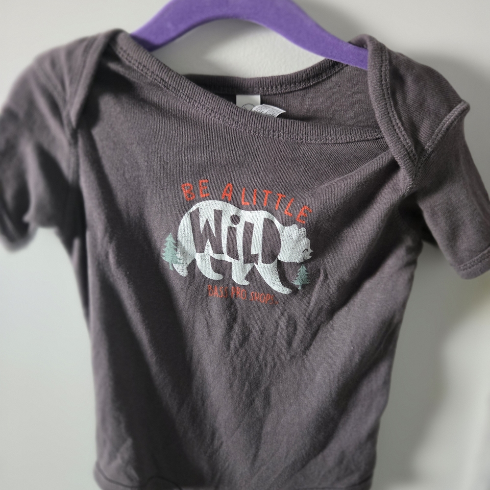 Be a Little Wild Kids Shirt - Gray